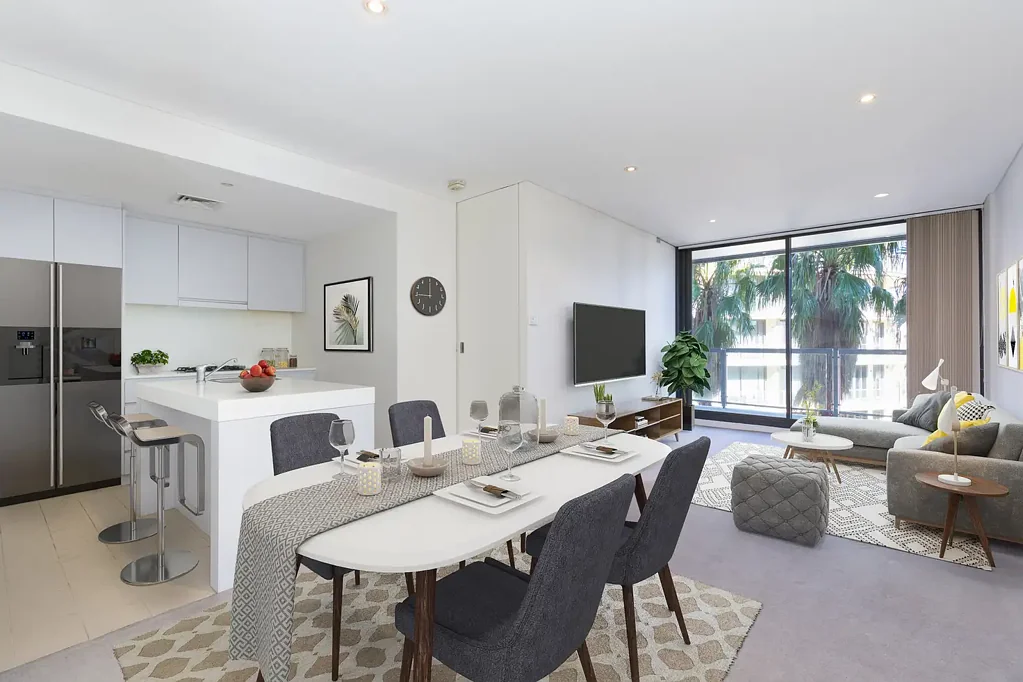 Fabulous one bedroom plus study with Darling Harbour views.