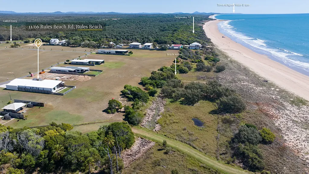 Rules Beach Absolute beachfront. Uninterrupted ocean views. A rare opportunity to secure your own slice of coastal paradise.
