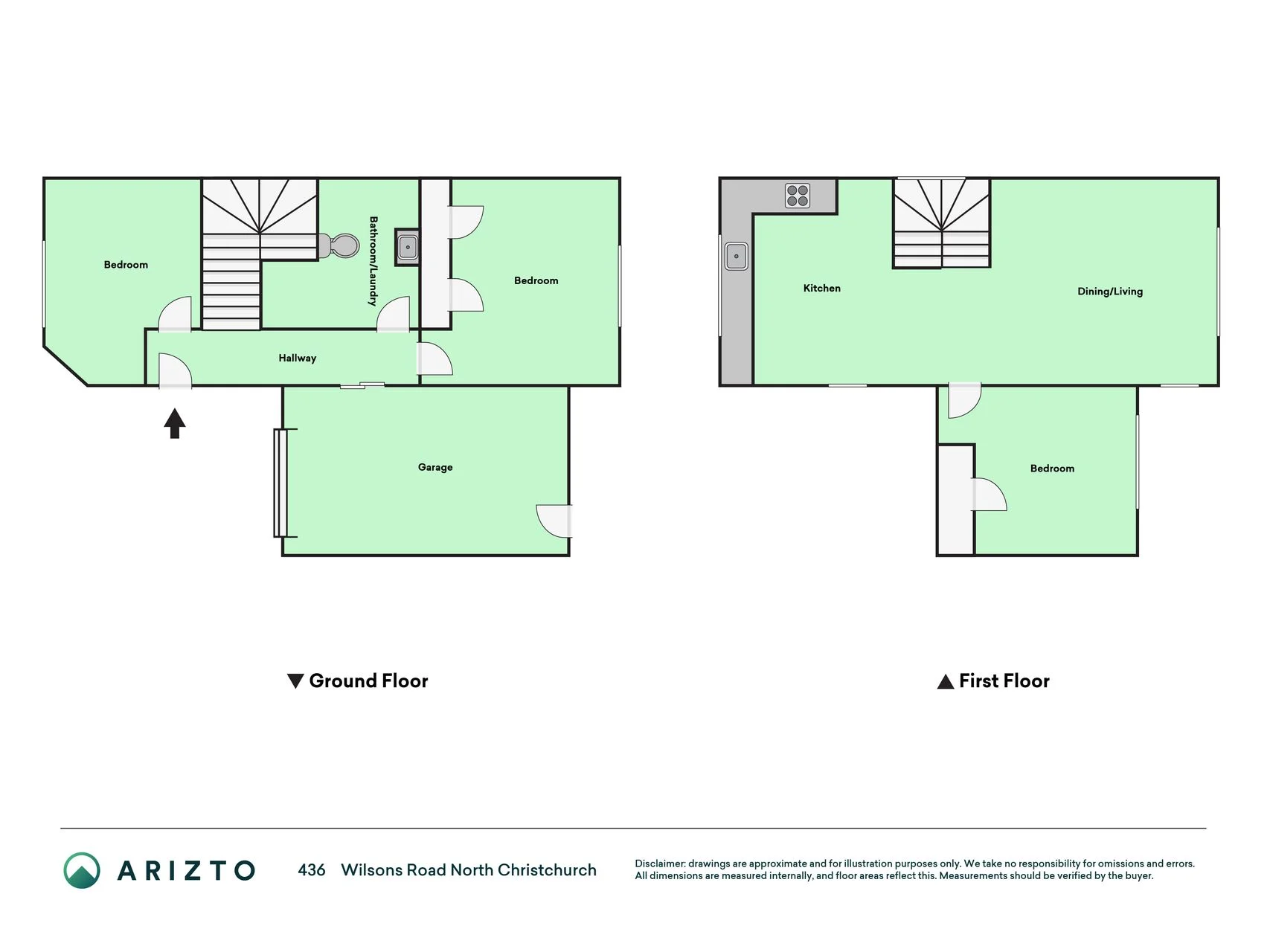 436b Wilson Road North, Waltham, Christchurch City, Canterbury, 3房, 1浴, Townhouse