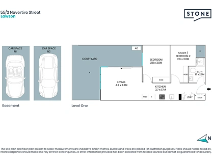 55/3 Nevertire Street, Lawson, Belconnen District, 2 ห้องนอน, 1 ห้องน้ำ, Apartment