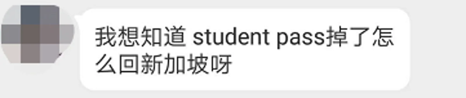 放假回中国却发现新加坡学生证丢了，该怎么办？