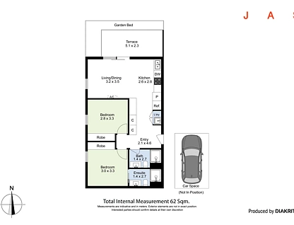 210/46 Fehon Street, Yarraville, Western Melbourne, 2 ห้องนอน, 2 ห้องน้ำ, Apartment