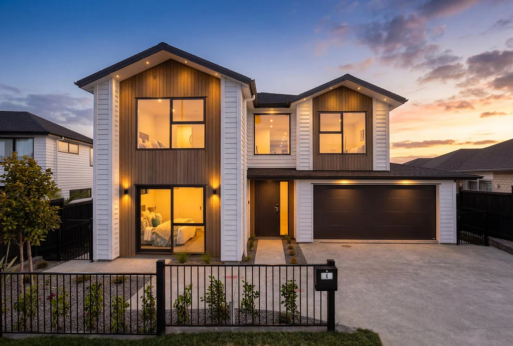 Millwater 6房  Dual-Level Family Residence with Sea Views