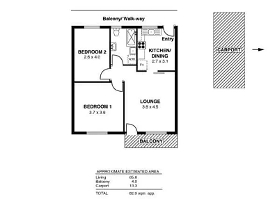 12/2 Angas Street, Kent Town, SA 5067, 2房, 1浴, Unit