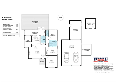 6 Allan Avenue, Wallaroo, SA 5556, 3 રૂમ, 1 બાથરૂમ, House