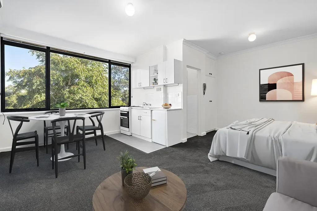 Light-filled modern studio with car space in the hub of it all