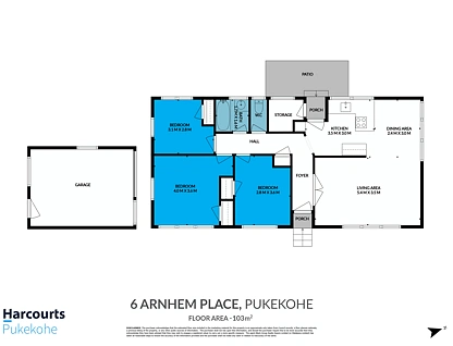 6 Arnhem Place, Pukekohe, Franklin, 3 ਕਮਰੇ, 1 ਬਾਥਰੂਮ, House