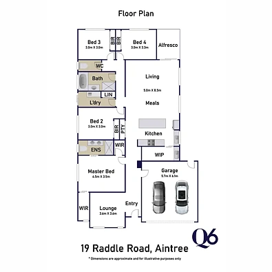 ਮੰਜ਼ਿਲ ਦੀ ਯੋਜਨਾ - 19 Raddle Road, Aintree, VIC 3336