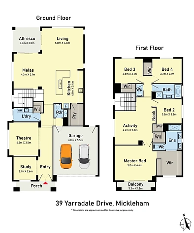 39 Yarradale Drive, Mickleham, VIC 3064, 4房, 2浴, House