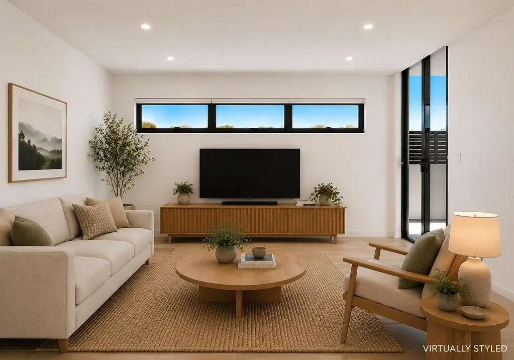 Modern Sunlit Apartment in Prime Village Location with Two Secure Car Spaces