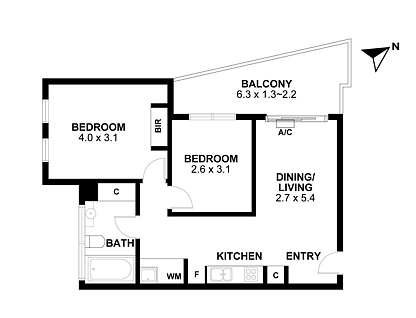25/1324 Centre Road, Clayton South, South East Melbourne, 2 Bedrooms, 1 Bathrooms, Apartment