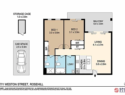 807/3 Weston Street, Rosehill, Parramatta (Northwest suburbs), 2 ਕਮਰੇ, 2 ਬਾਥਰੂਮ, Apartment