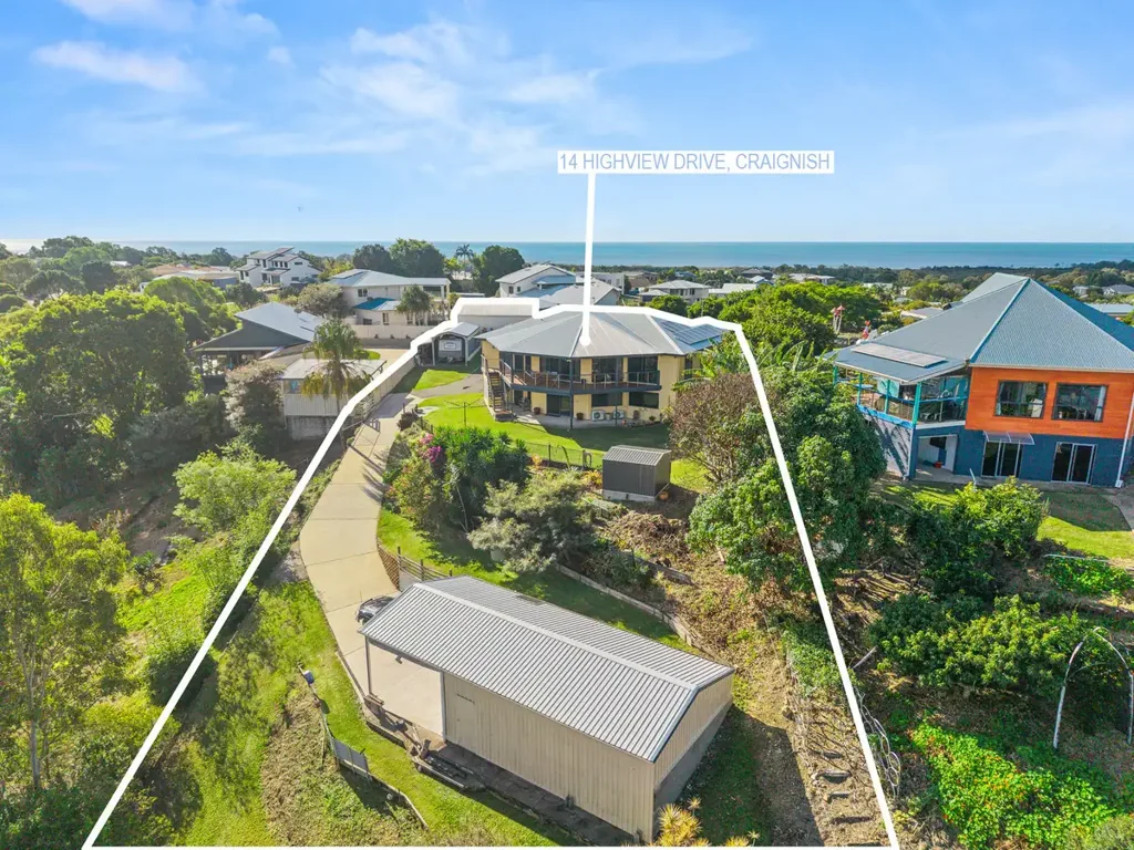 Craignish 4ਬੈੱਡਰੂਮ Elevated Family Living with Rural & Ocean Views