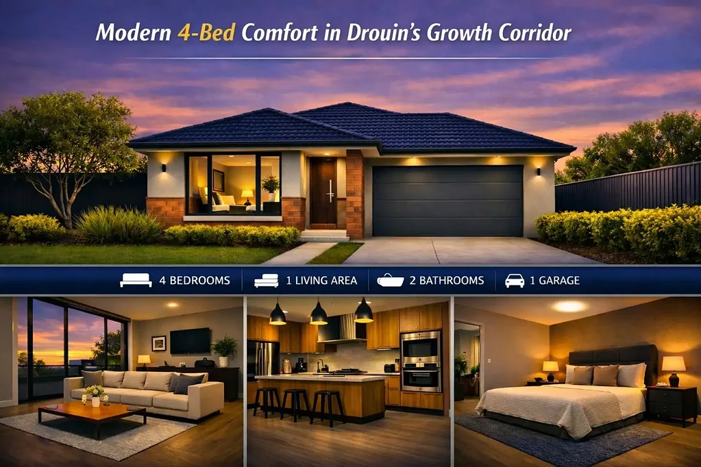 Drouin 4 Slaapkamer Modern 4‑Bed Comfort in Drouin’s Growth Corridor