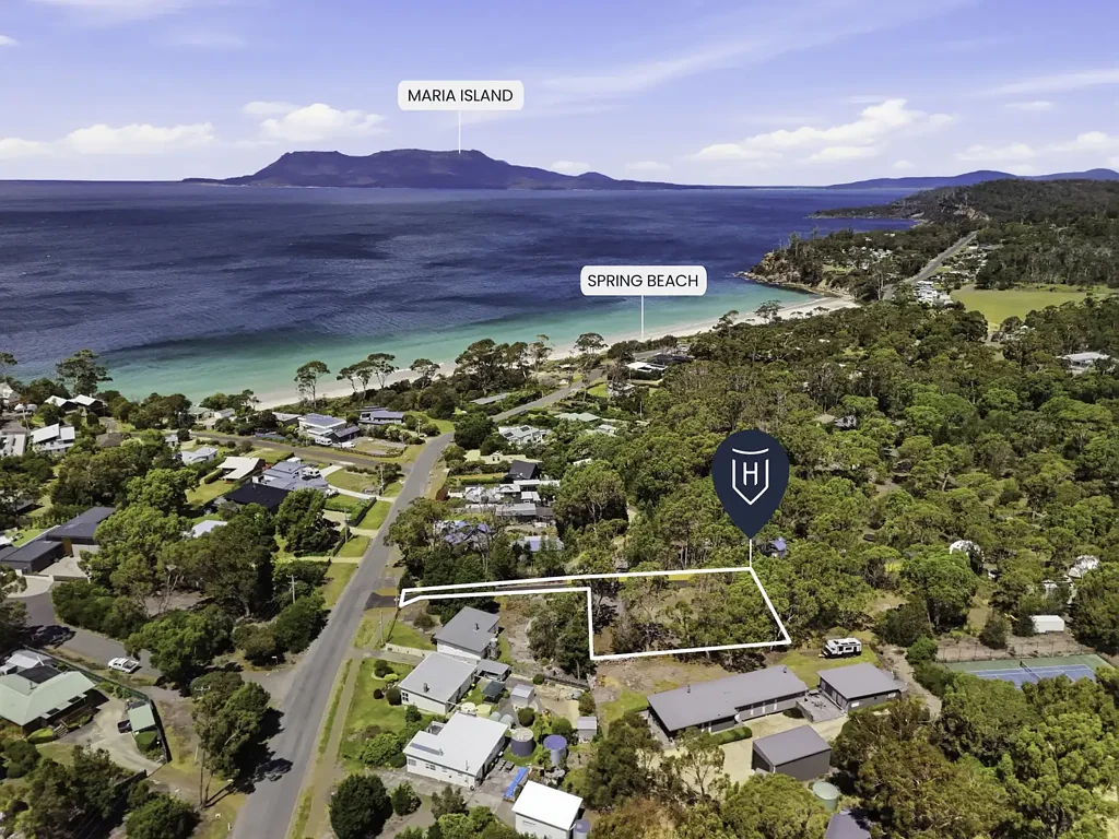 Spring Beach Views of Maria Island from your future front window.
