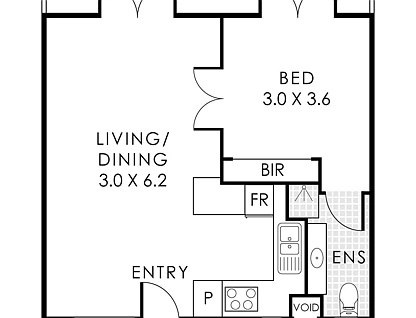 11/59-65 Malcolm Street, West Perth, Perth CBD, 1 રૂમ, 1 બાથરૂમ, Apartment