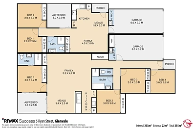 5 Ryan Street, Glenvale, QLD 4350, 6房, 3浴, Unit