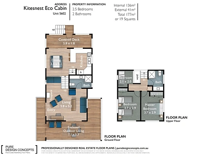 5805 Eco Cabin, Couran Cove Resort, South Stradbroke, Gold Coast, 2 chambres, 2 salles de bain, House
