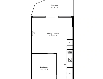 212/181 St Kilda Road, St Kilda, Melbourne CBD, 1 कमरे, 1 बाथरूम, Apartment