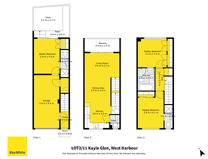 Lot 1/11 Kayle Glen, West Harbour, Waitakere City, Auckland, 3房, 3浴, 城市屋