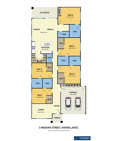 3 Madeira Street, Manor Lakes, VIC 3024, 5房, 5浴, House
