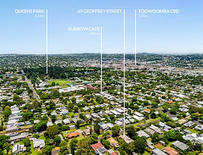 69 Geoffrey Street, Mount Lofty, QLD 4350, 3 phòng ngủ, 1 phòng tắm, House