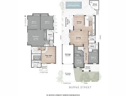 35 Burns Street, North Fremantle, WA 6159, 5 habitaciones, 3 baños, House