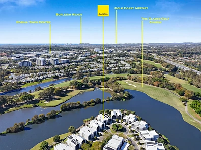 Robina 3房  PRESTIGIOUS GOLF COURSE LUXURY WATERFRONT LIVING IN AN OUTSTANDING LOCATION