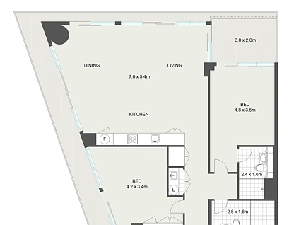 1303/301 Botany Road, Zetland, NSW 2017, 2 침실, 2 욕실, Apartment