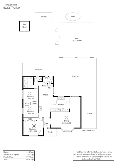 9 Haven Road, Moonta Bay, SA 5558, 3 slaapkamers, 1 badkamers, House
