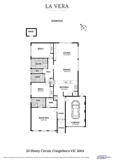 20 Ebony Circuit, Craigieburn, VIC 3064, 3 Schlafzimmer, 2 Badezimmer, House