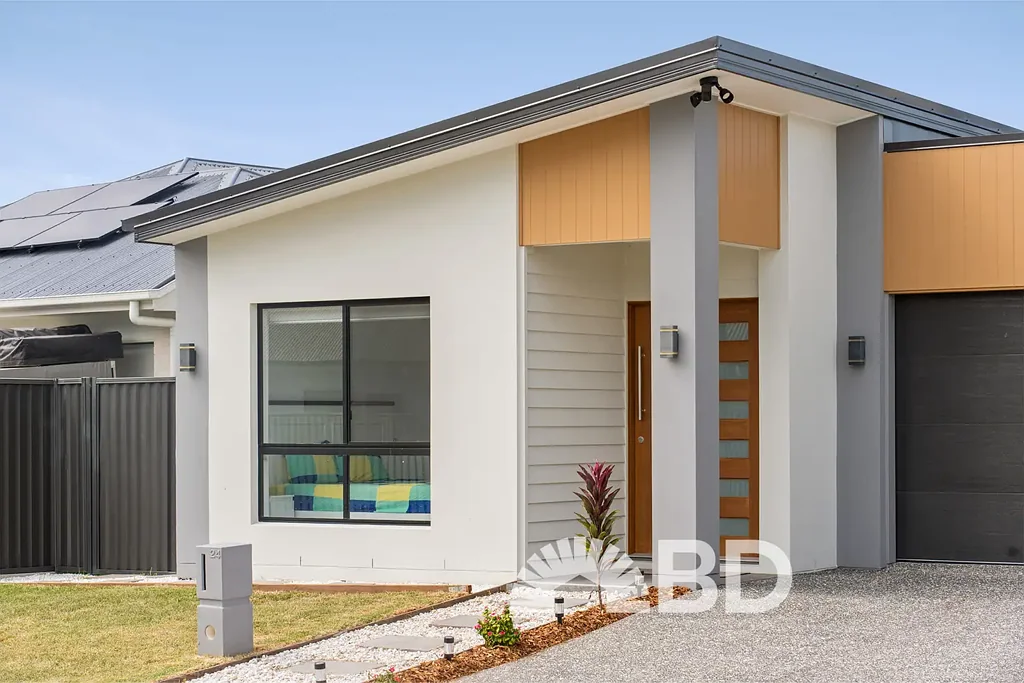 Burpengary 4房 2024全新建造 337m²地块 高天花板大理石地砖 开放式厨餐客厅 西门house电器 主卧带套间浴缸 双车位环氧车库 低维护后院 邻近M1通道 学校交通便捷 Modern Comfort Meets Effortless Living in Burpengary