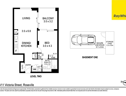 203/11 Victoria Street, Roseville, Upper North Shore, 1 غرف, 1 حمامات, Unit