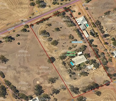 हवाई दृश्य - 60 Withers Street, Northam, WA 6401
