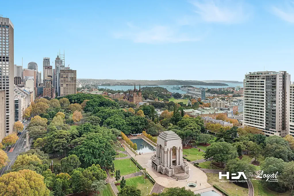 Sydney 2房 Hyde Plaza 26层景观 朝北设计 Gaggenau厨房 冬季花园 礼宾服务 中央空调 Level 26 Luxury Residence | 119sqm | Hyde Park, Harbour & City Views