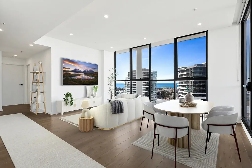 Wollongong 2房 顶层海景豪宅 落地玻璃窗 宽敞露台
主卧朝东明亮 衣柜连接浴室
中央空调 电梯停车场
便利学校医院 夜生活体育场 Modern paradise with panoramic views