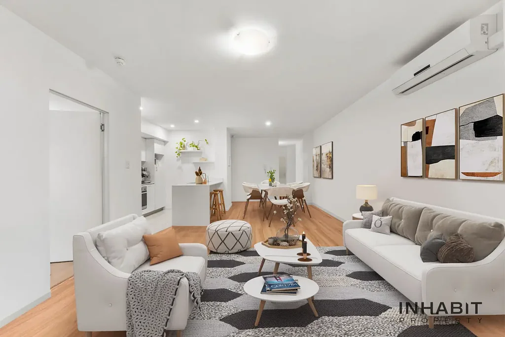 East Perth 2ਬੈੱਡਰੂਮ Top floor city sanctuary with TWO car bays!