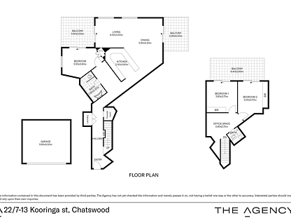22/7-13 Kooringa Road, Chatswood, Lower North Shore, 3 कमरे, 2 बाथरूम, Apartment