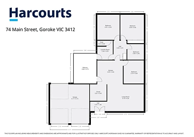 户型图 - 74 Main Street, Goroke, VIC 3412