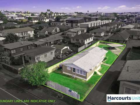 Otahuhu 4房  2 Units on 673m2 Freehold THAB Zone!!