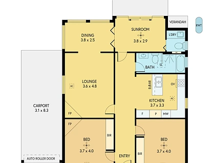 4 Second Avenue, Cheltenham, SA 5014, 2 ห้องนอน, 1 ห้องน้ำ, House