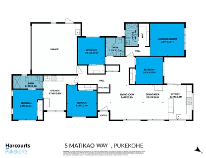 5 Matikao Way, Pukekohe, Franklin, 5 રૂમ, 3 બાથરૂમ, House