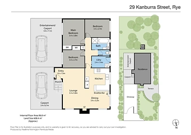 户型图 - 29 Kanburra Street, Rye, VIC 3941