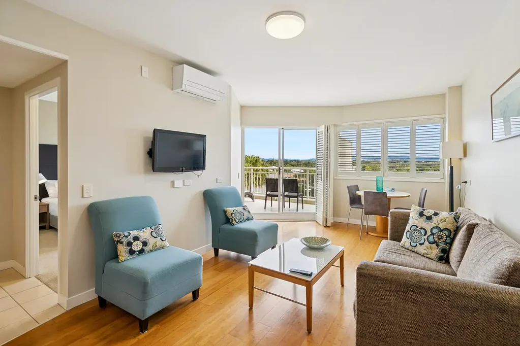 Kingscliff 1 Bedroom Top-Floor Comfort with Hinterland Views & Resort Lifestyle