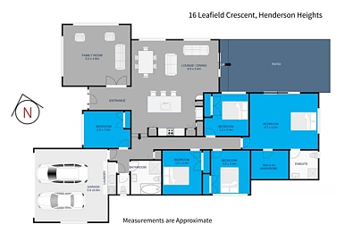 16 Leafield Crescent, Henderson, Waitakere City, Auckland, 5房, 2浴, House