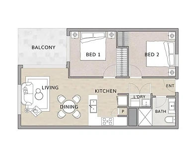 210/43 Arthur Blakeley Way, Coombs, ACT 2611, 2 slaapkamers, 1 badkamers, Apartment