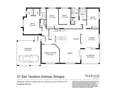 41 San Teodoro Avenue, Sinagra, WA 6065, 4 Bedrooms, 2 Bathrooms, House