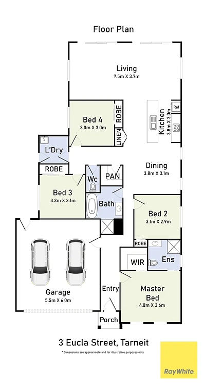 3 Eucla Street, Tarneit, VIC 3029, 4 Bedrooms, 2 Bathrooms, House