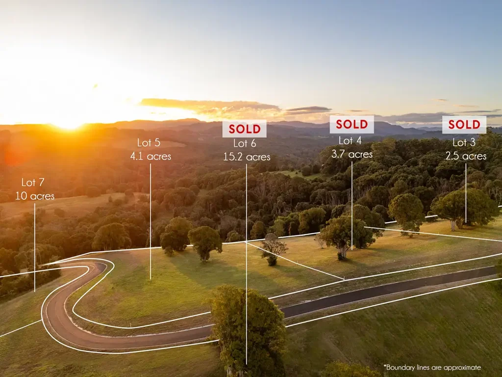 Coorabell Ready to Build On - Lot 7 $1,450,000 & Lot 5 $1,450,000 & Lot 4 $1,650,000 'Hinterland' - Only 3 Lots Remaining - Submit Plans Today!