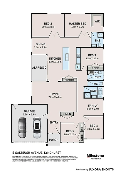 Plano ng Bahay - 13 Saltbush Avenue, Lyndhurst, VIC 3975